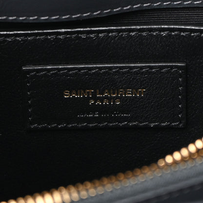 Saint Laurent Calfskin Y Quilted Monogram Small Loulou Chain Satchel Dark Smog 6 of 8