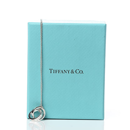 Tiffany Sterling Silver 1837 Interlocking Circles Pendant Necklace 7 of 7