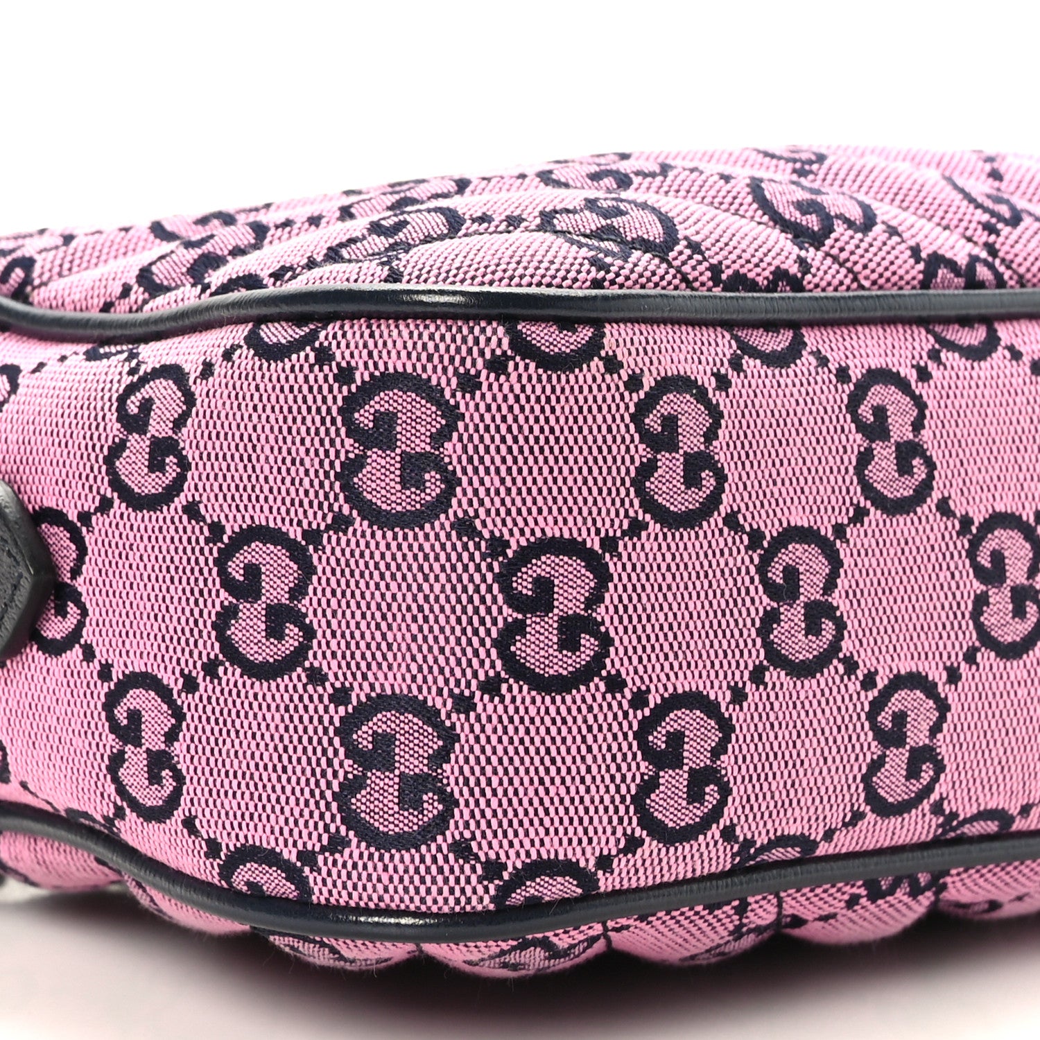 Gucci Monogram Multicolor Matelasse Diagonal Small GG Marmont Chain Shoulder Bag Pink Blue 8 of 9