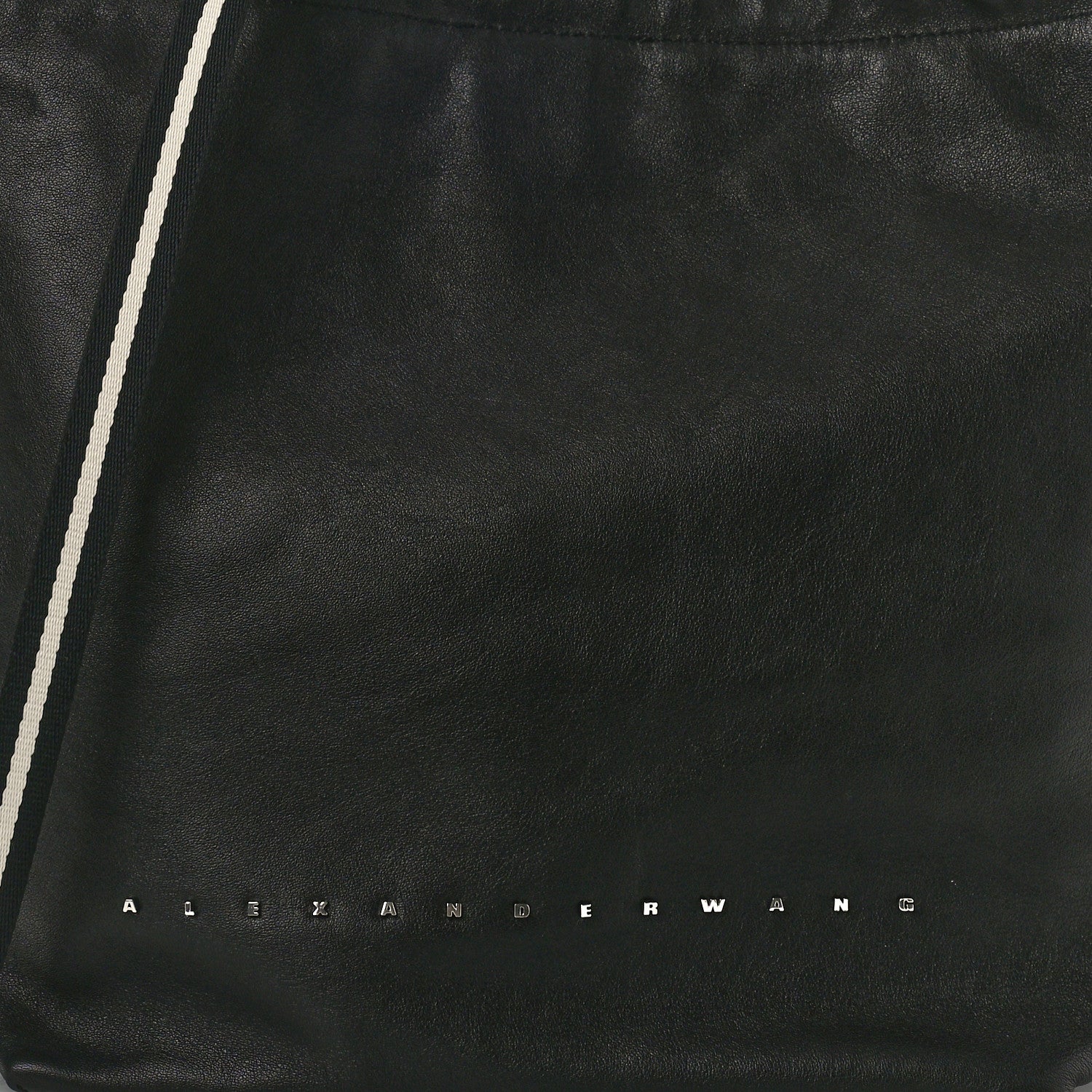 Alexander Wang ALEXANDER WANG Calfskin Small Wefty Drawstring Bucket Black 7 of 9