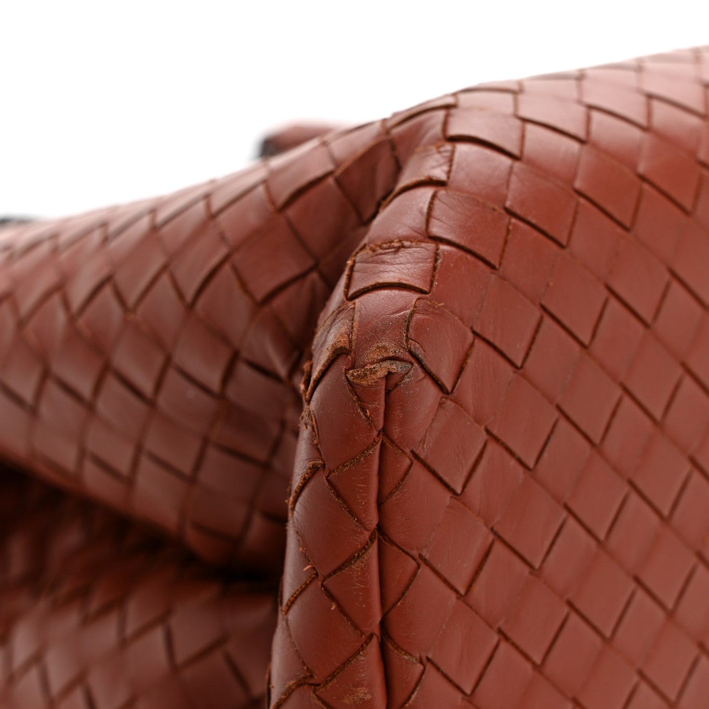 Nappa Intrecciato Medium Roma Tote Brique