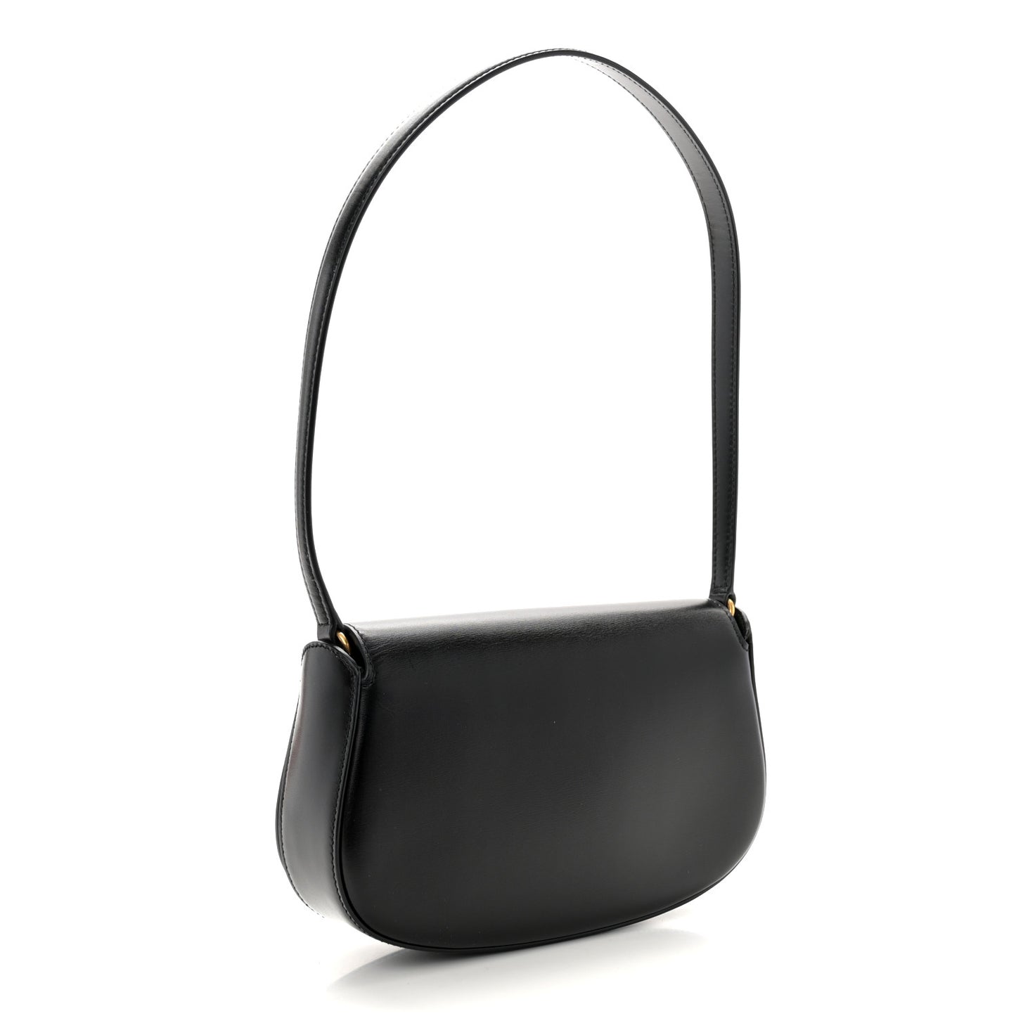 Box Calfskin Mini Voltaire Shoulder Bag Black