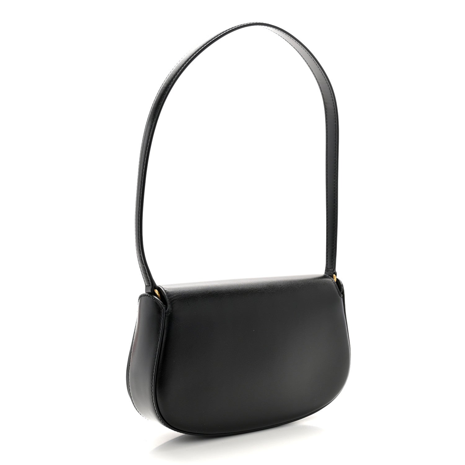 Saint Laurent Box Calfskin Mini Voltaire Shoulder Bag Black 3 of 10