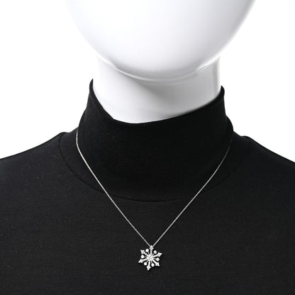 Roberto Coin 18K White Gold Diamond Snowflake Pendant Necklace 2 of 5