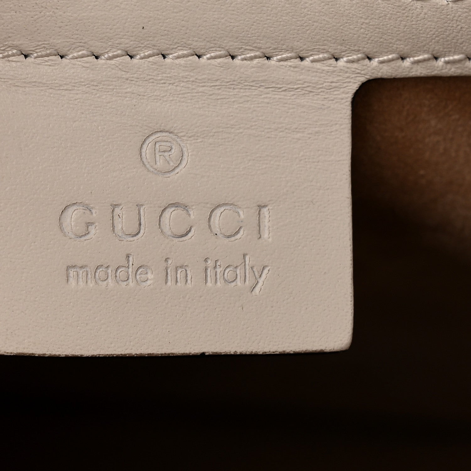 Gucci Calfskin Medium Sylvie Top Handle Bag White 6 of 11