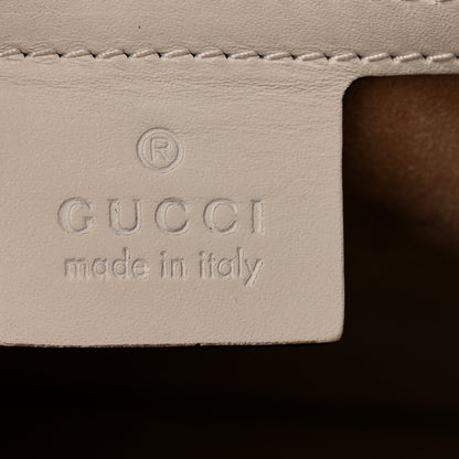 Gucci Calfskin Medium Sylvie Top Handle Bag White 6 of 11