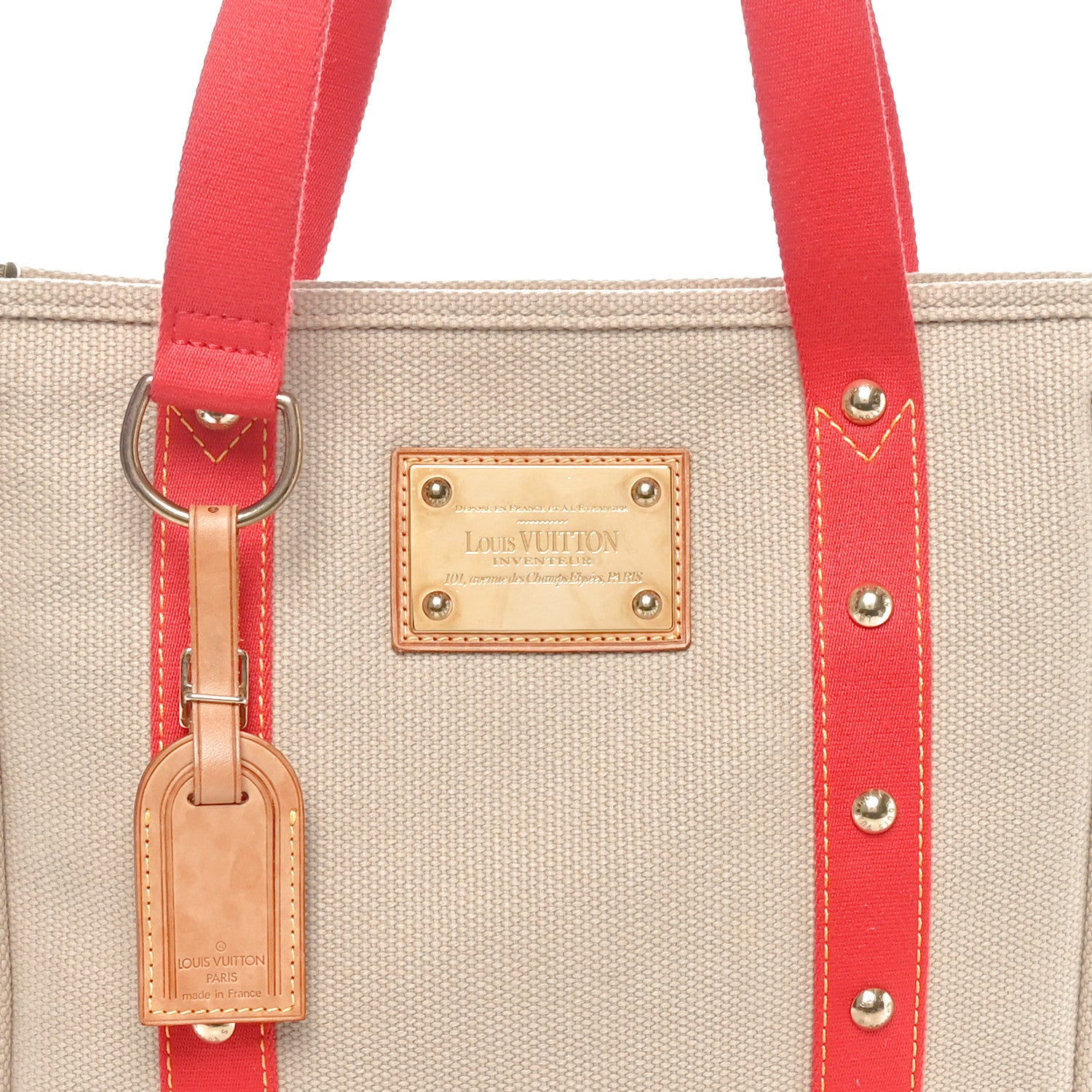 Louis Vuitton Toile Antigua Cabas MM Beige 8 of 10