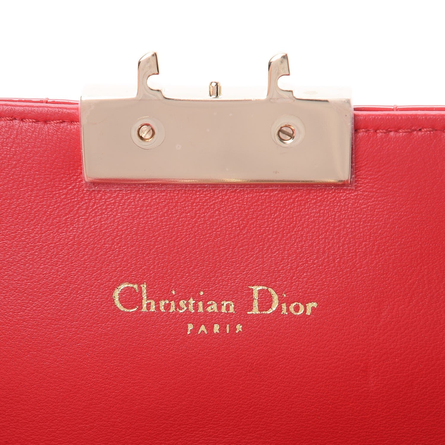 Christian Dior Patent Cannage Miss Dior Promenade Pouch Red 6 of 11