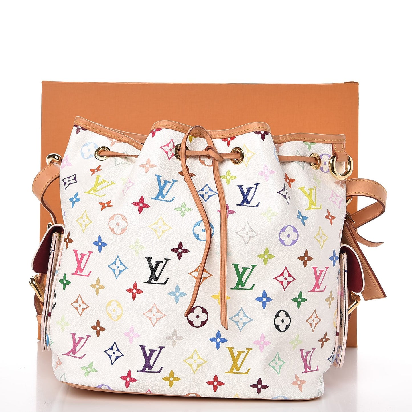 Monogram Multicolor Petit Noe White