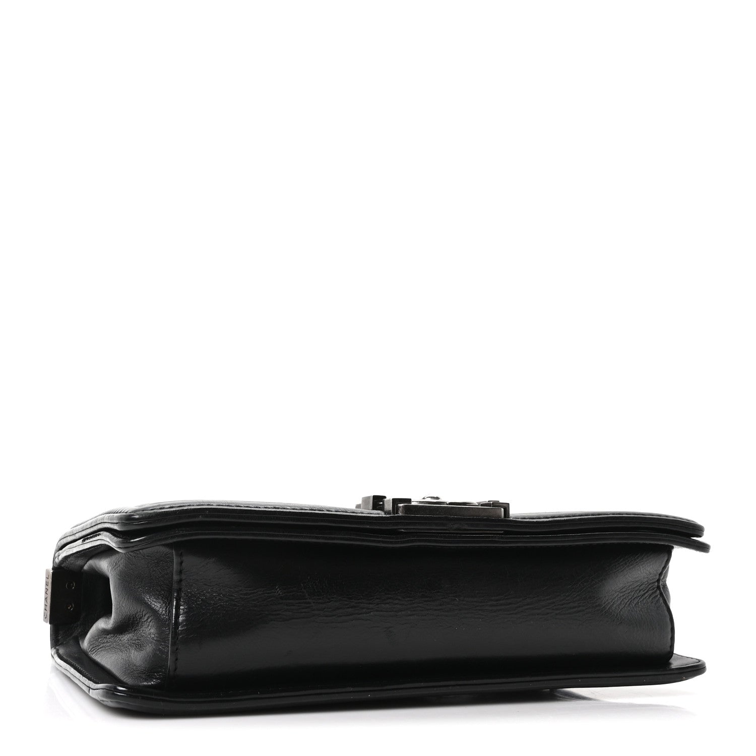 Chanel Calfskin Crystal Embossed Medium Boy Flap Black 4 of 10