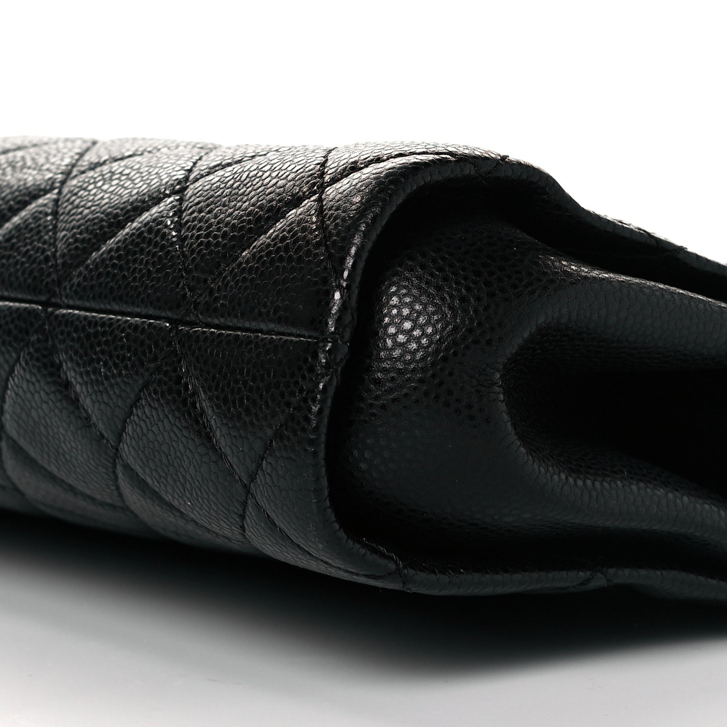 Caviar Quilted CC Large Clutch Black