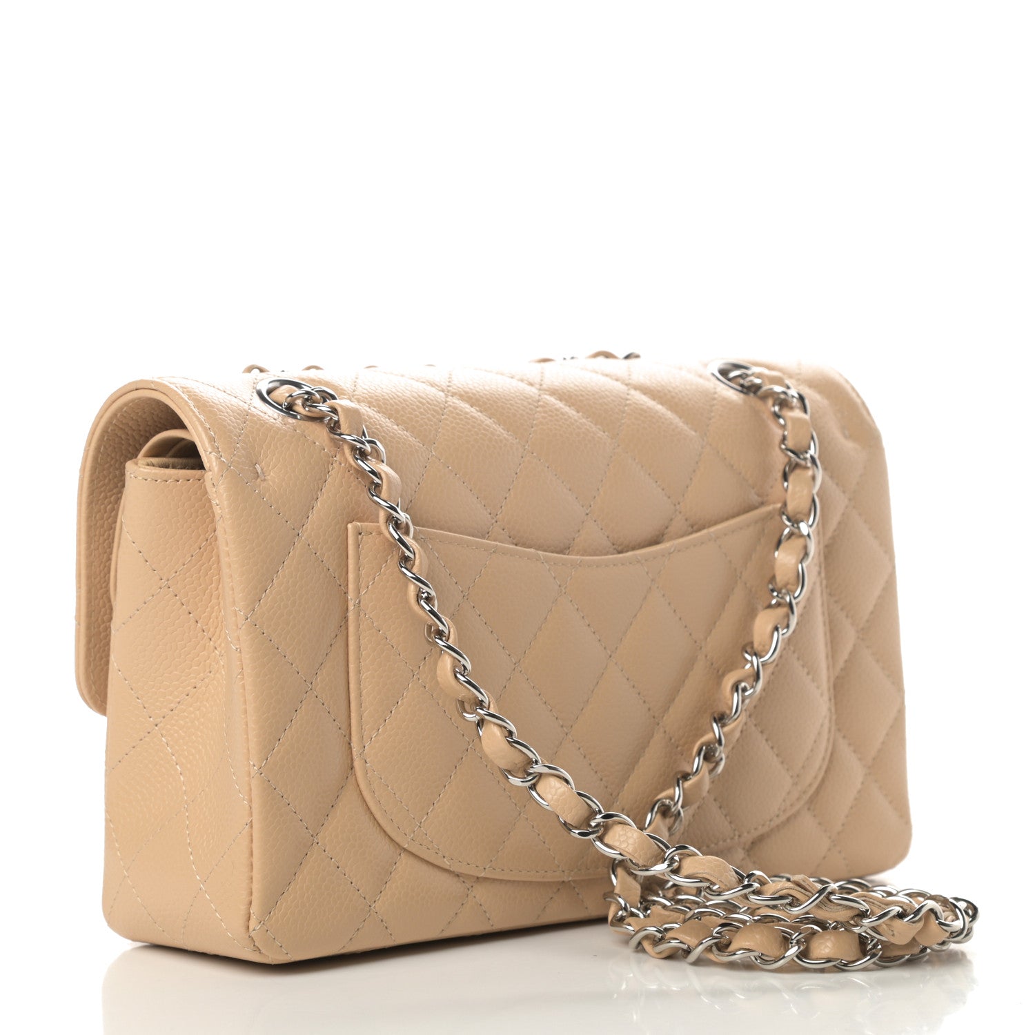 Chanel Caviar Quilted Small Double Flap Beige 3 of 11