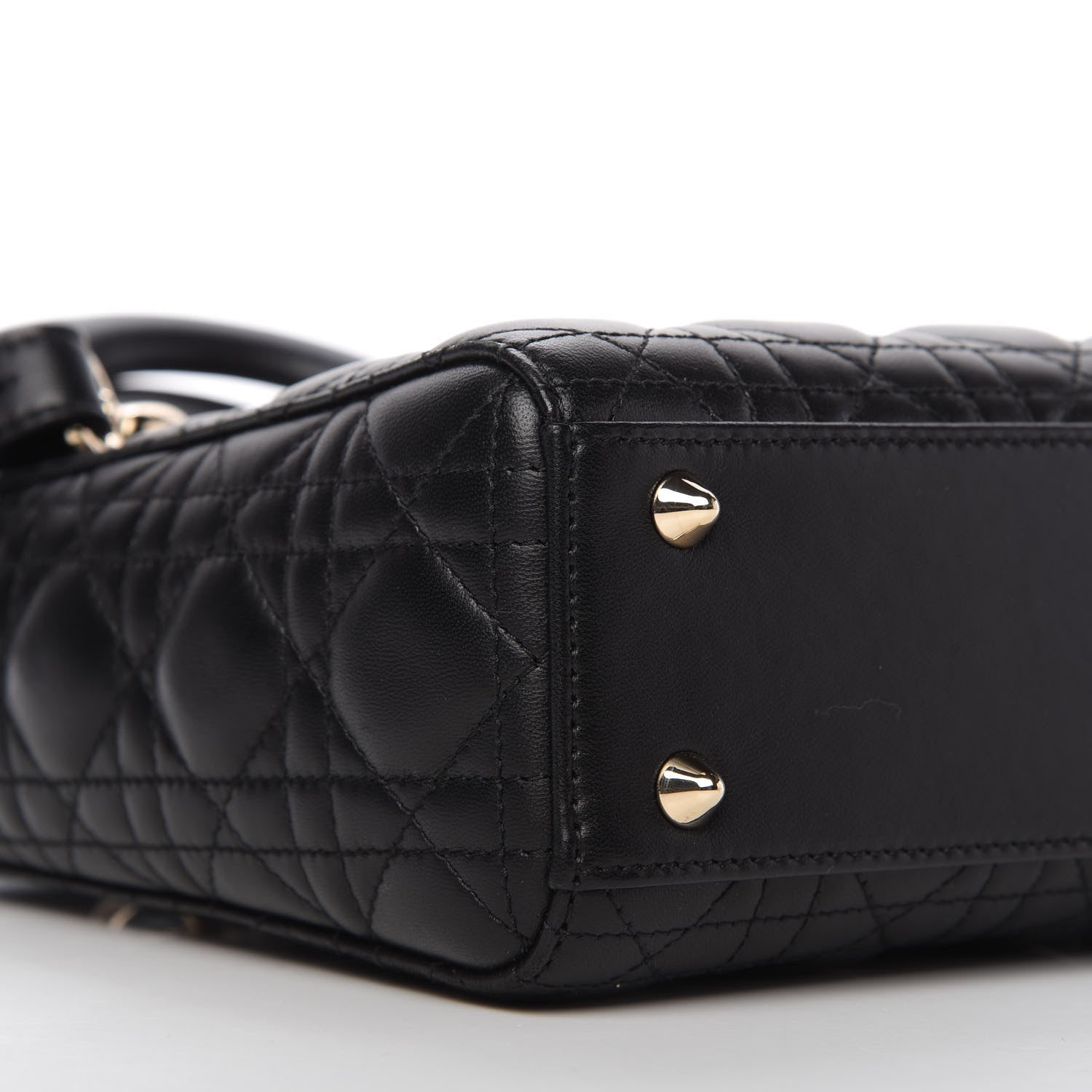 Christian Dior Lambskin Cannage Small My ABCDior Lady Dior Black 6 of 10