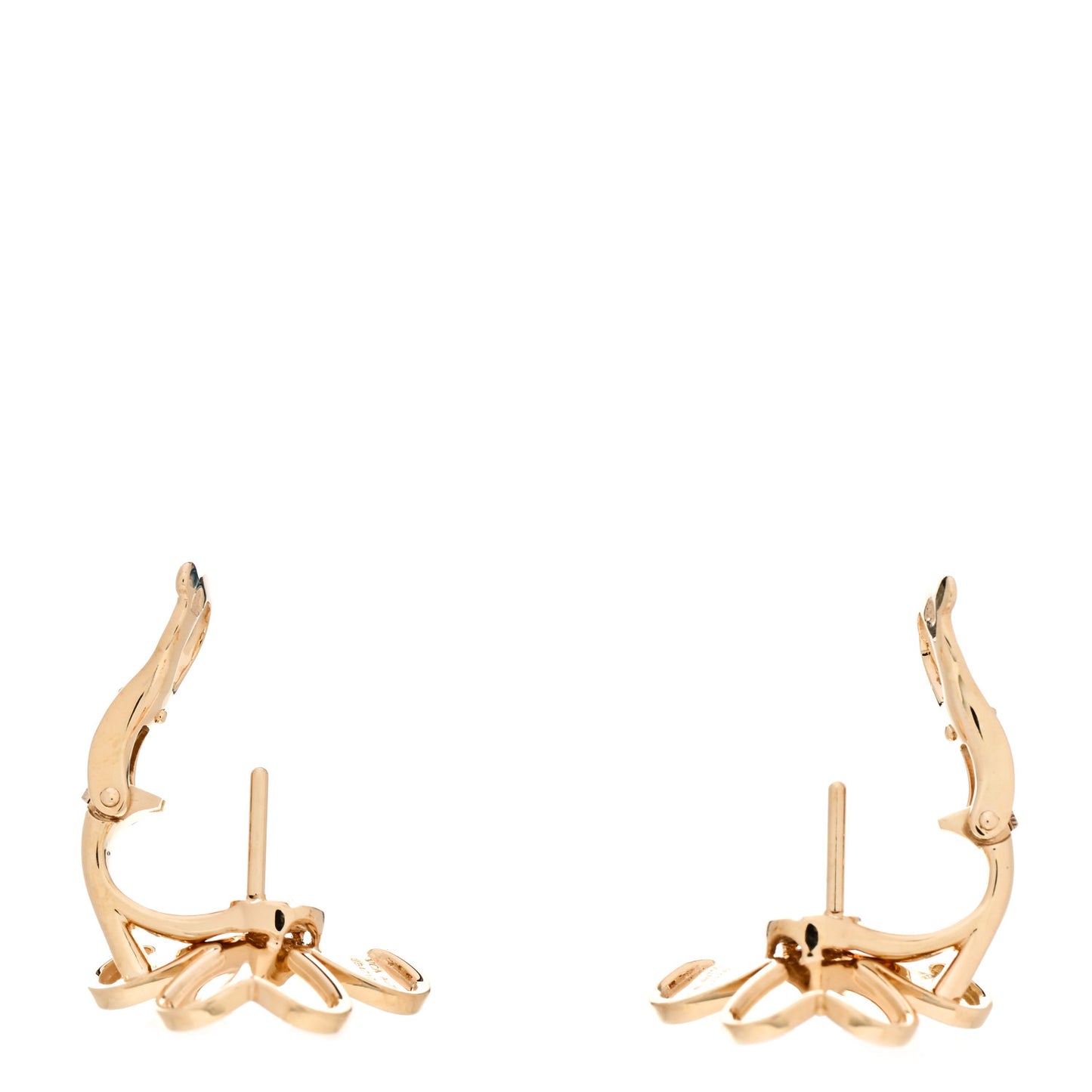 18K Yellow Gold Diamond Small Frivole Earrings