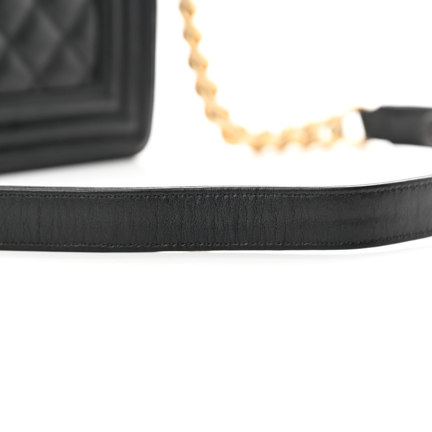 Calfskin Quilted New Medium Boy Flap Black