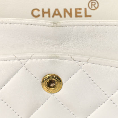 Chanel Lambskin Quilted Small Double Flap White 19 of 23