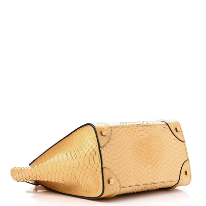 Celine Python Mini Luggage Beige 4 of 13