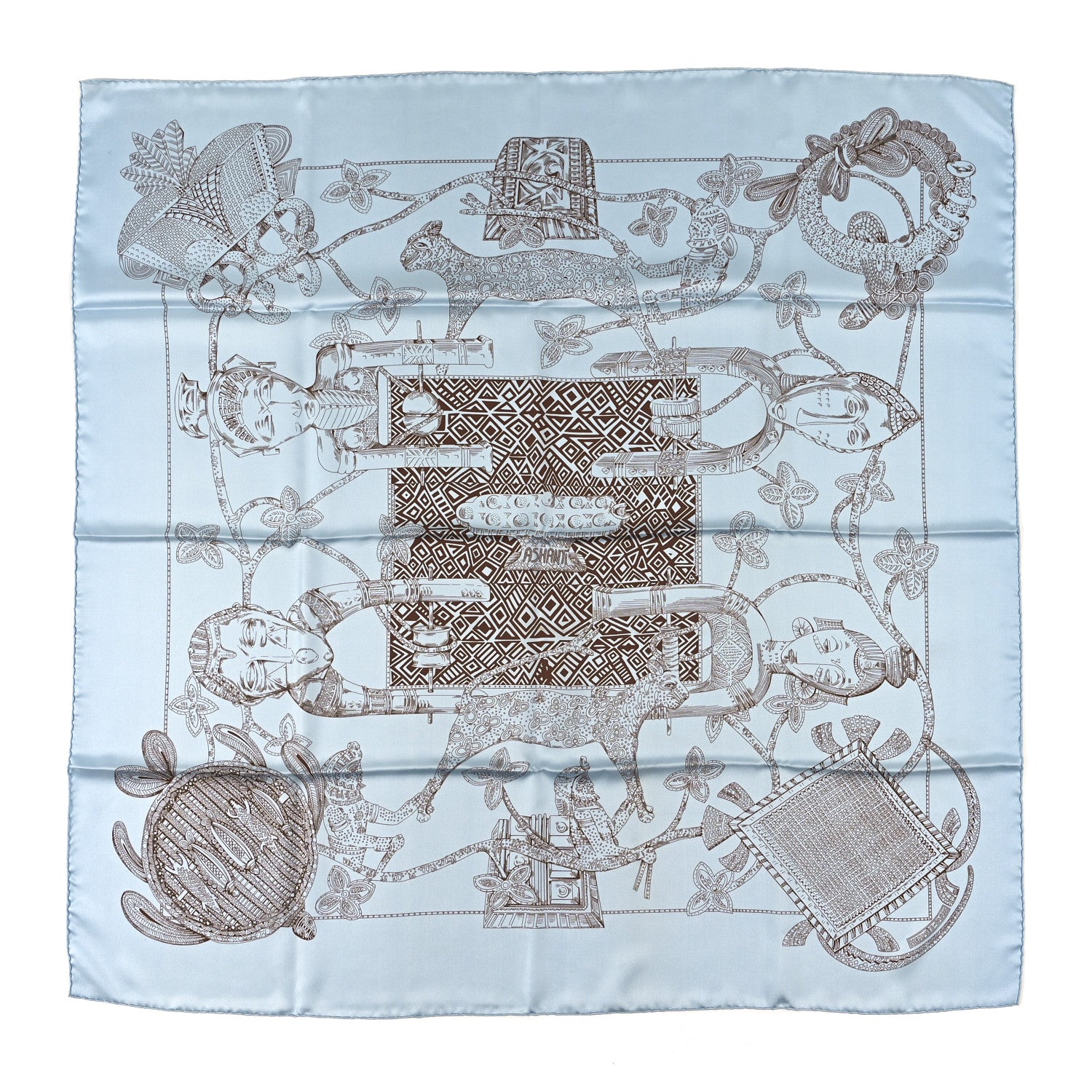 Hermes Silk Ashanti Scarf 90 1 of 3
