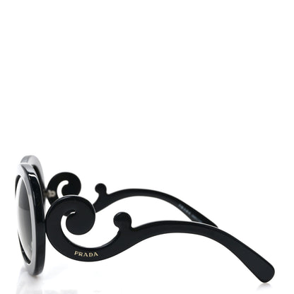 Prada Acetate Baroque Sunglasses SPR 27N Black 3 of 7