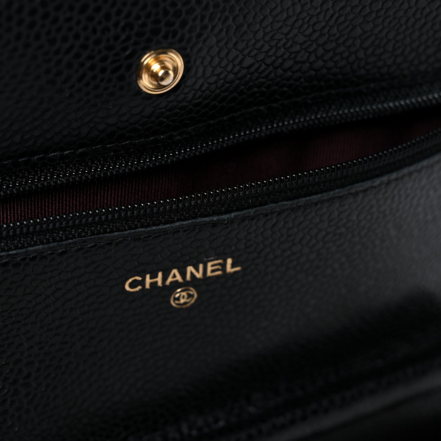 Chanel Caviar Quilted Wallet On Chain WOC Black 11 of 14