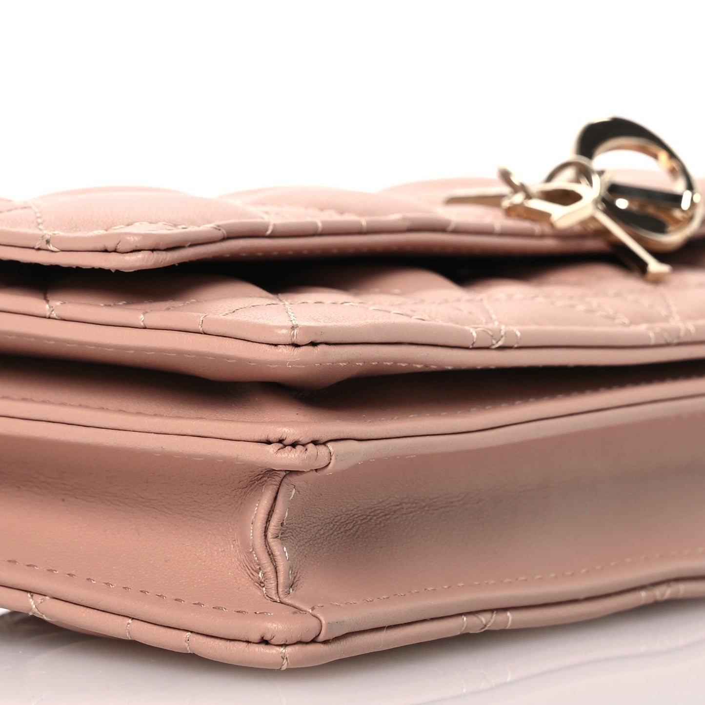 Lambskin Chain Lady My Dior Mini Chain Pouch Rose De Vents