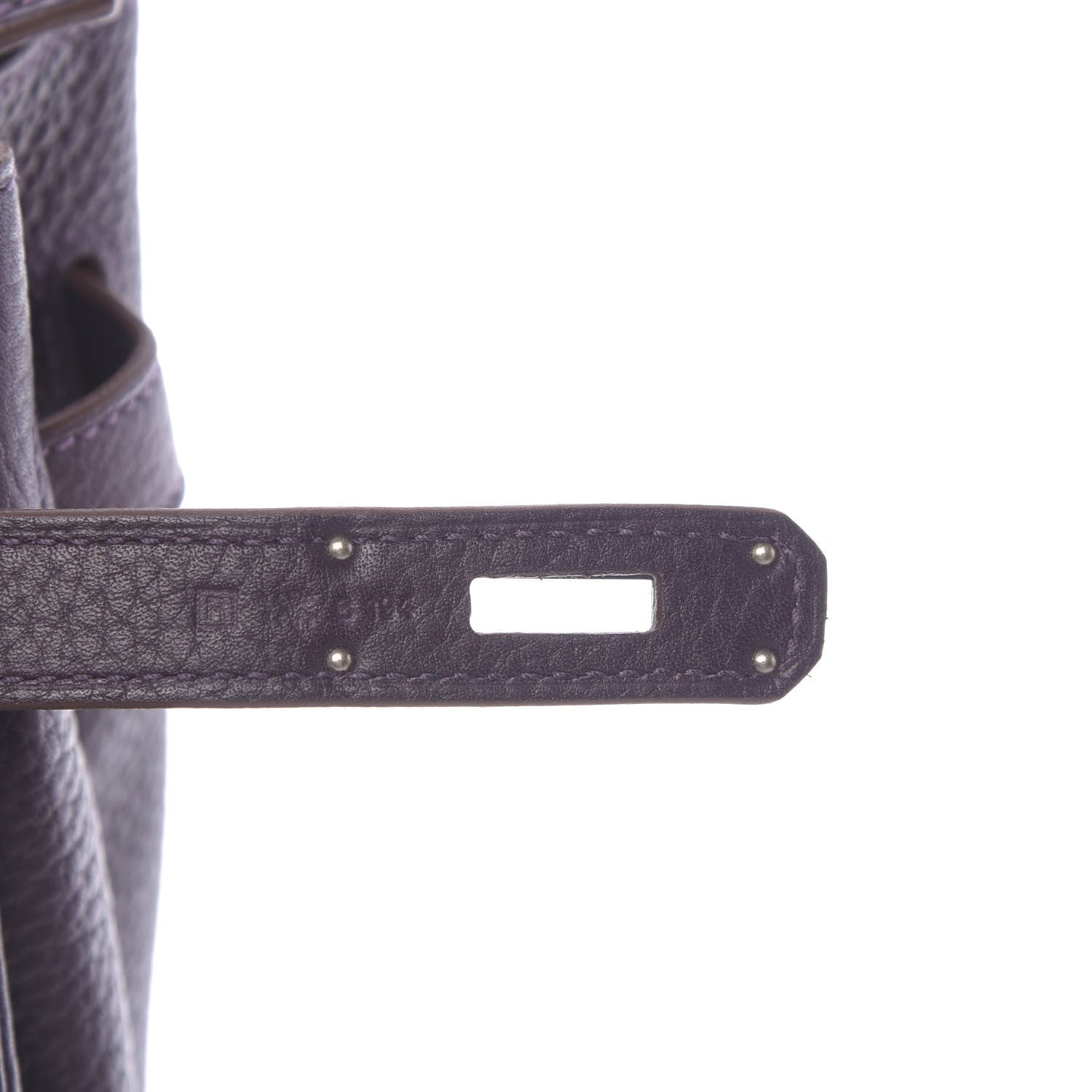 Hermes Taurillon Clemence Birkin 35 Raisin 7 of 11