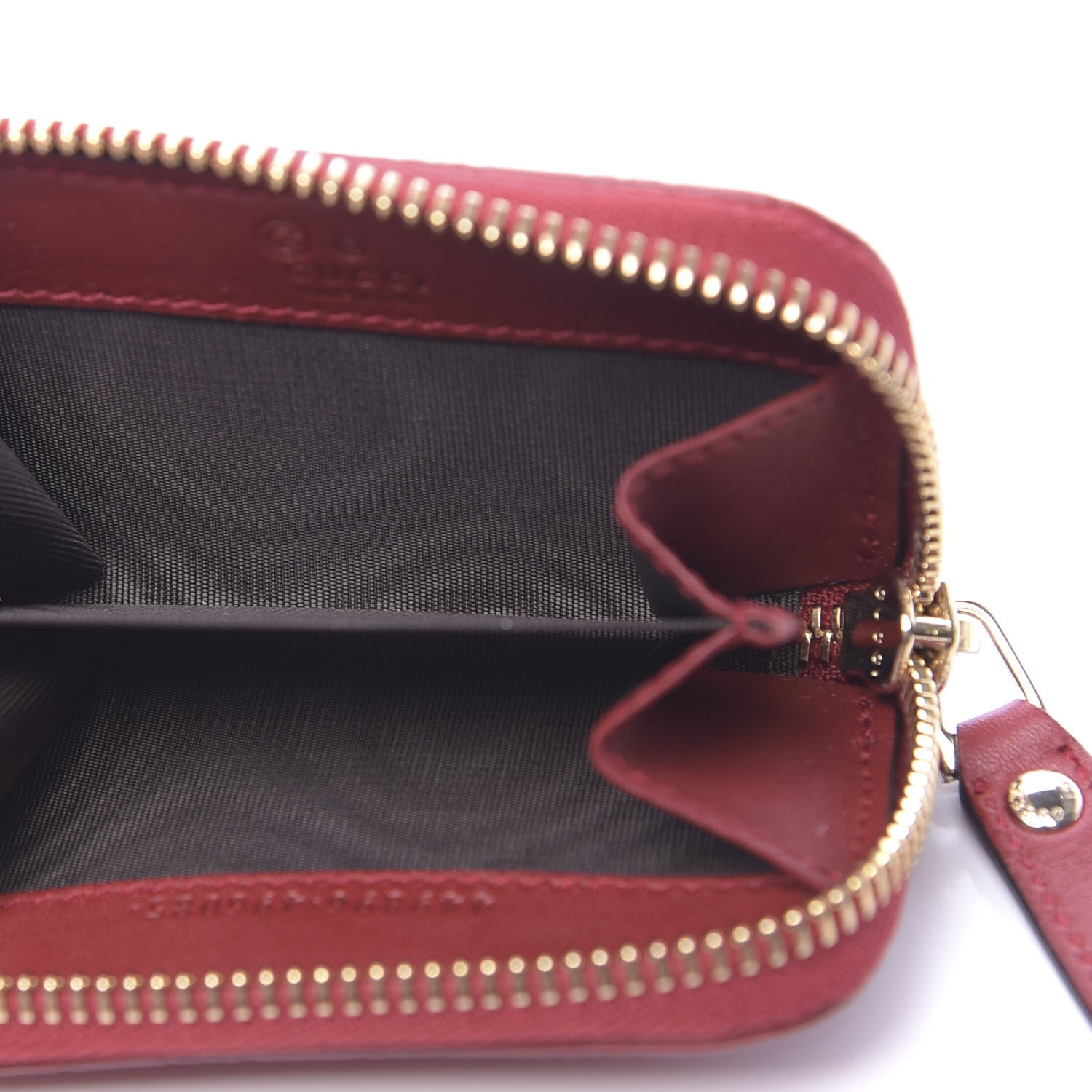 Gucci Microguccissima Zip Around Card Case Red 5 of 8