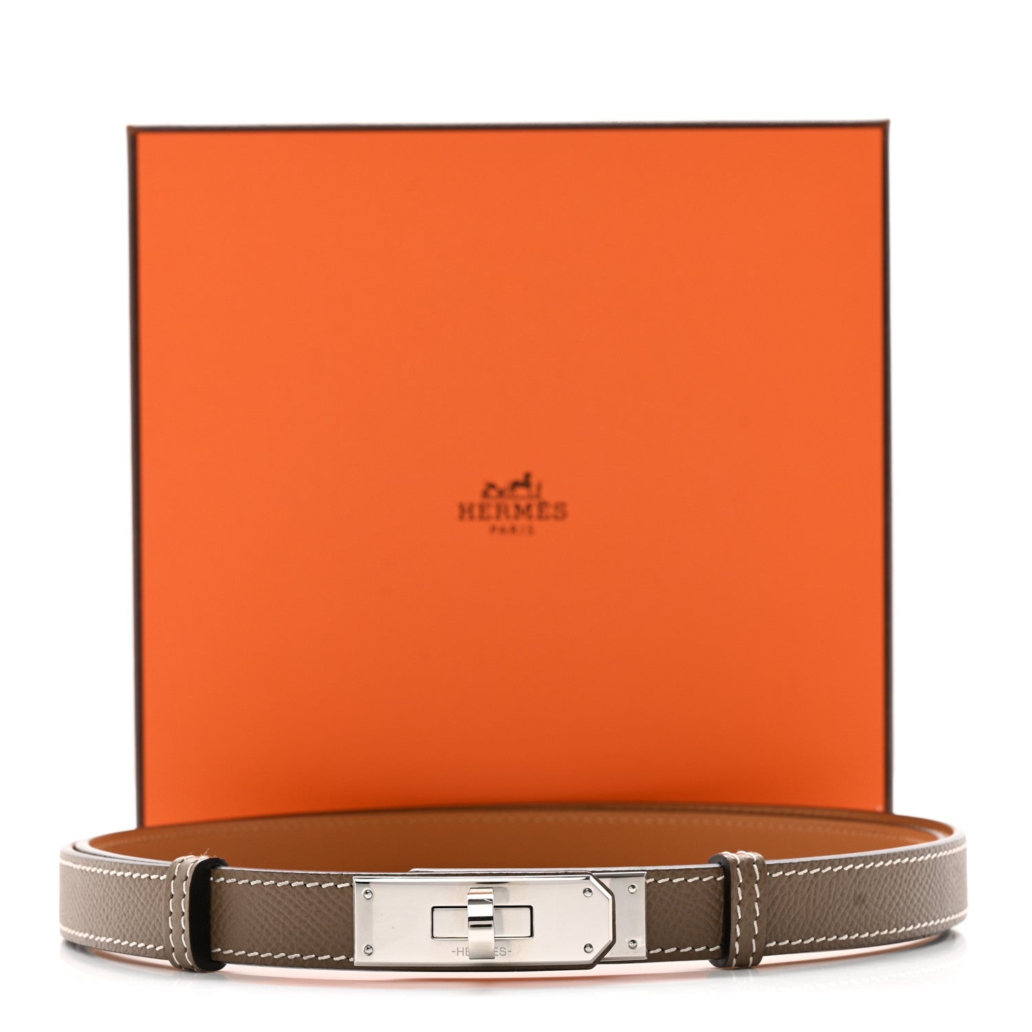 Hermes Epsom Kelly Belt Etoupe 5 of 5