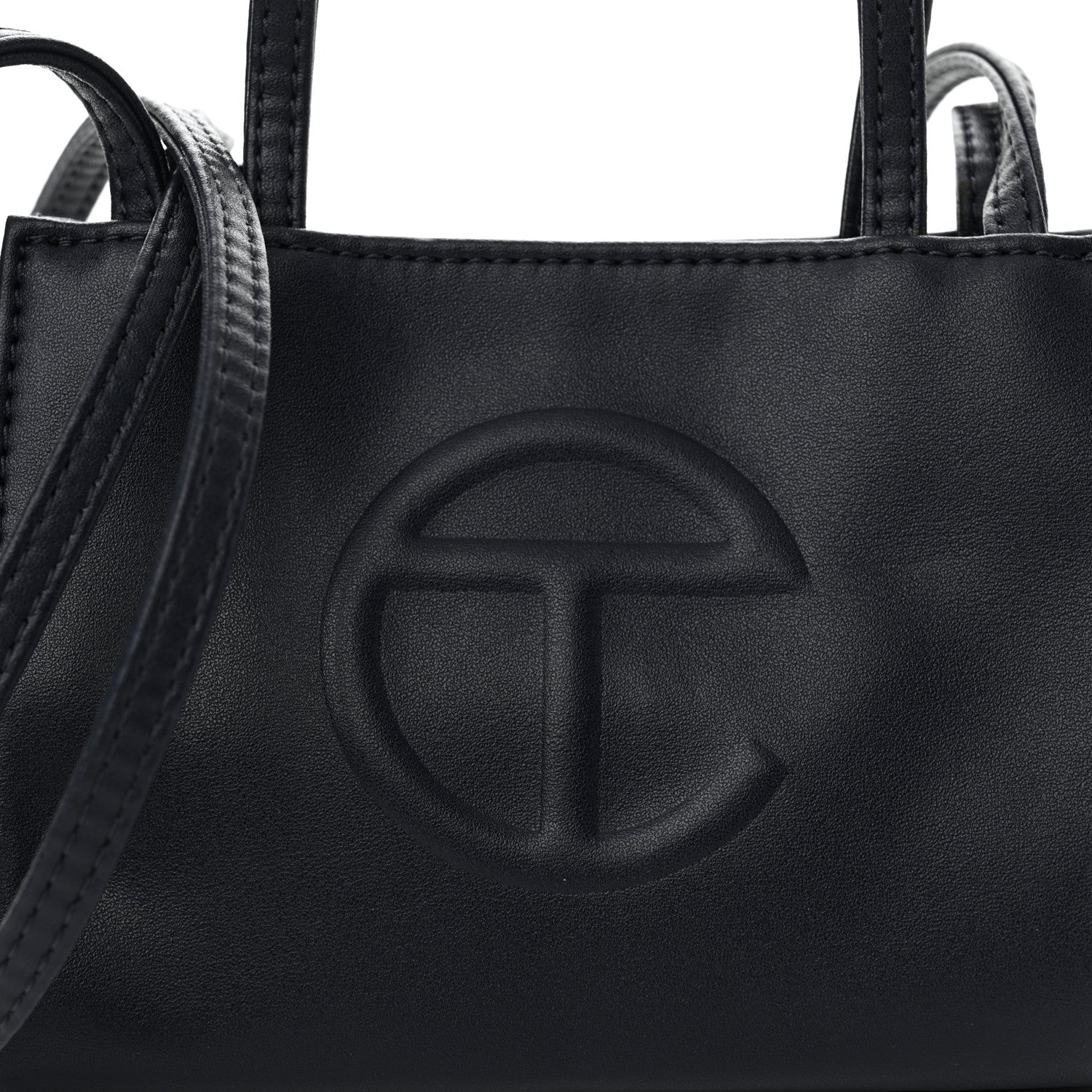 Telfar Vegan Leather Small Shopping Bag Navy 8 of 10