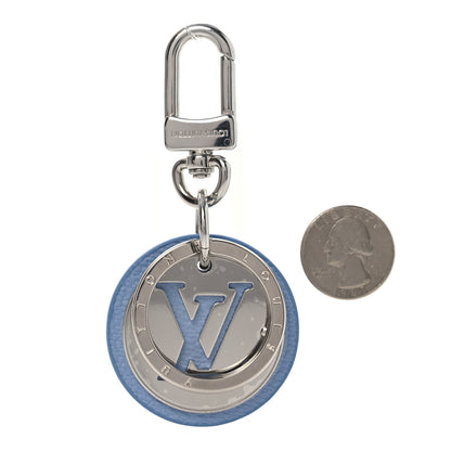 Louis Vuitton LV Circle Key Holder Bag Charm Sky Blue 2 of 5