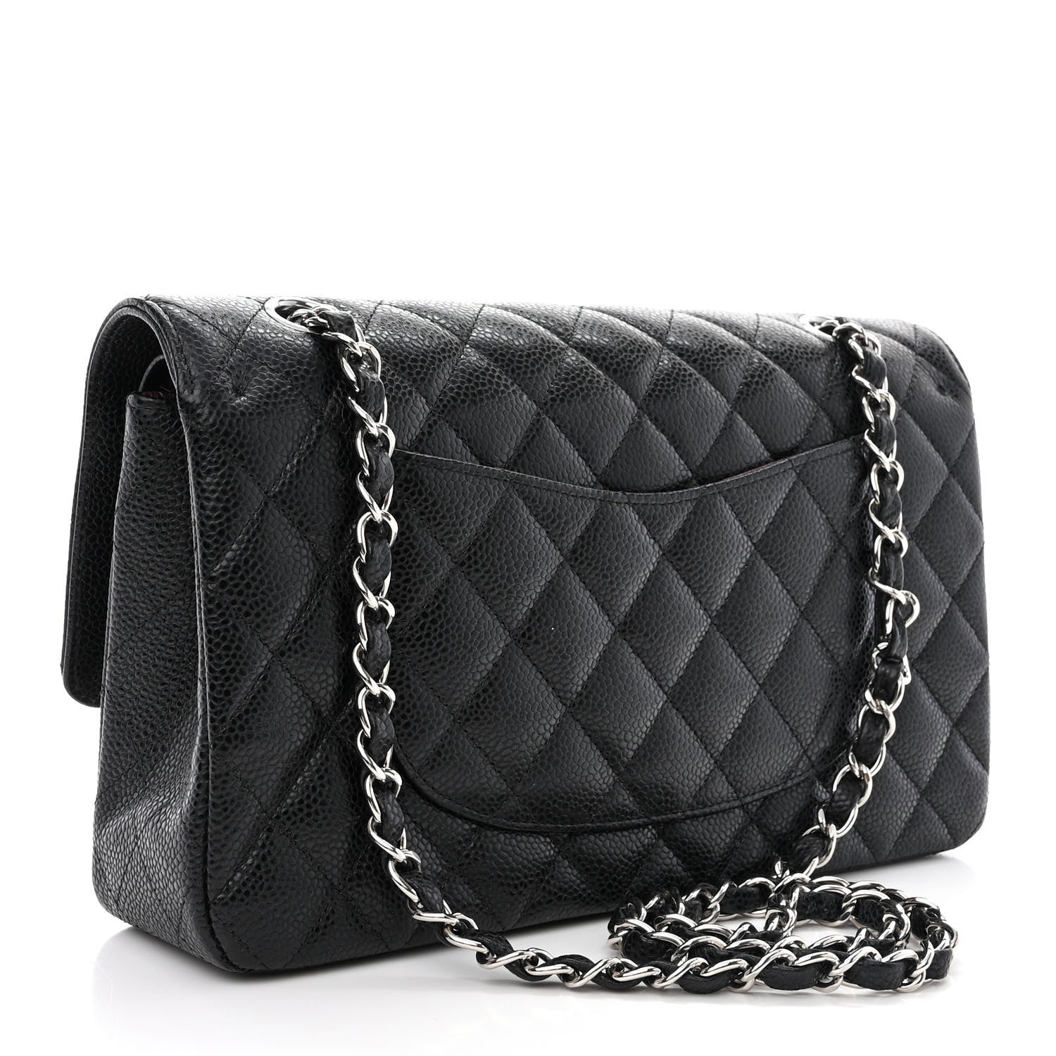 Chanel Caviar Quilted Medium Double Flap Black 3 of 11