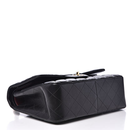 Chanel Lambskin Quilted Jumbo Double Flap Black 3 of 13