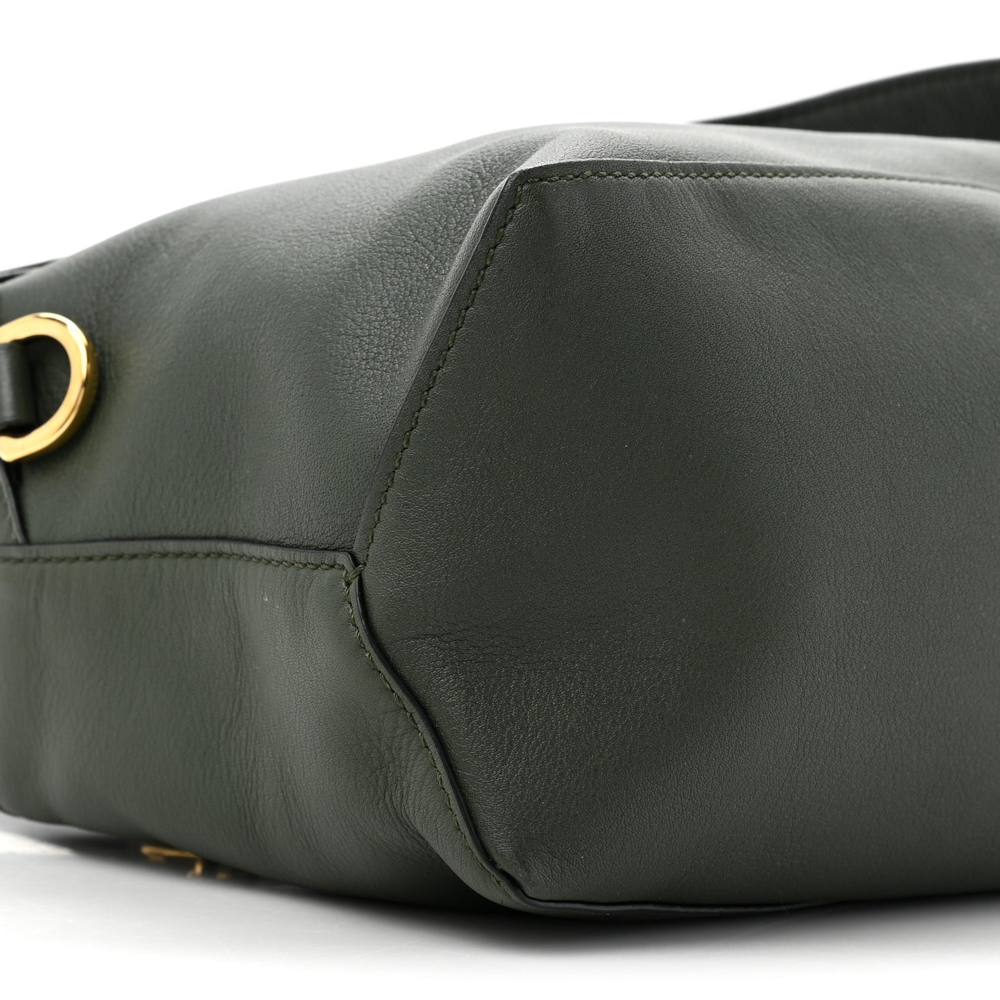 Calfskin Puzzle Hobo Avocado