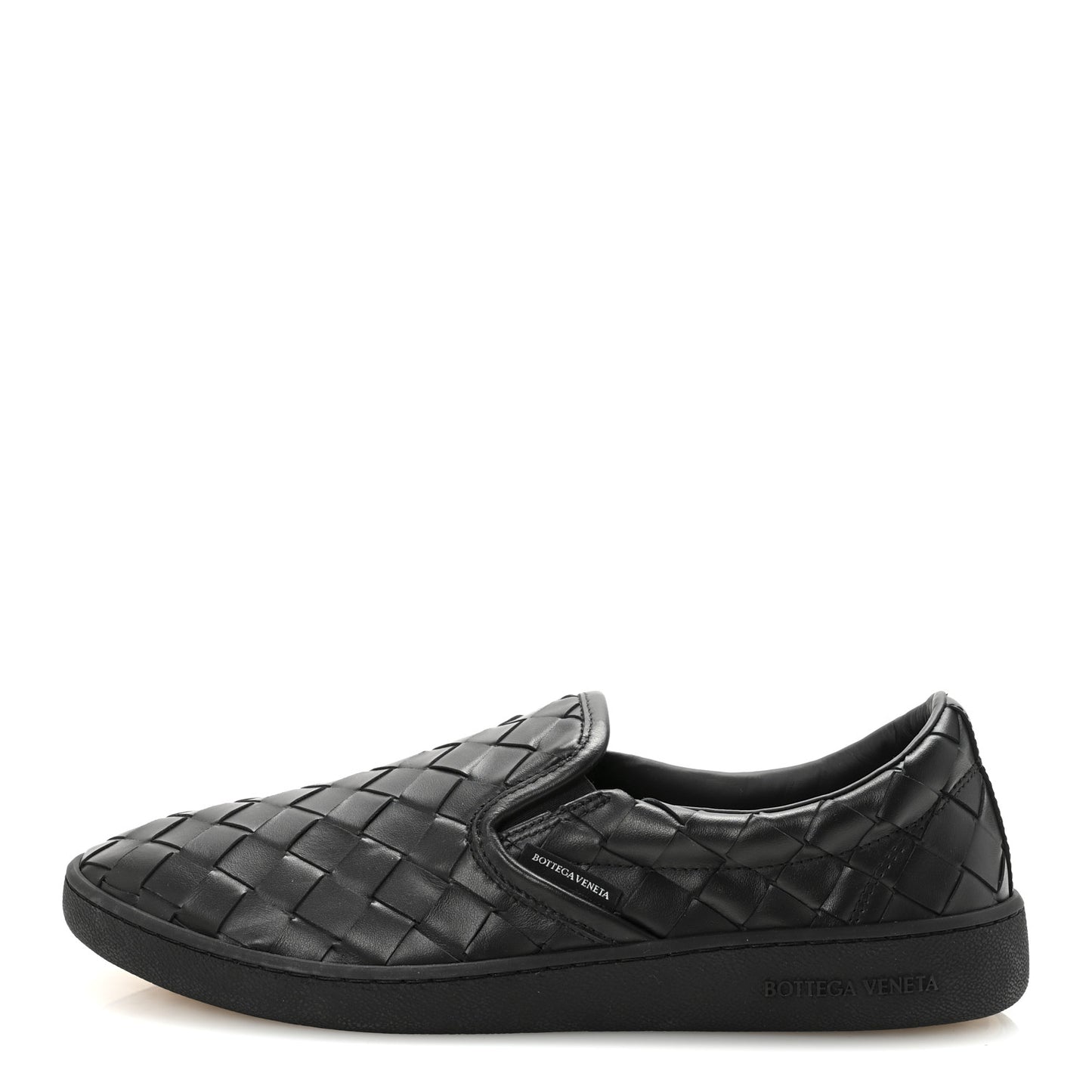 Nappa Intrecciato Mens Sawyer Slip On Sneakers 42 Black