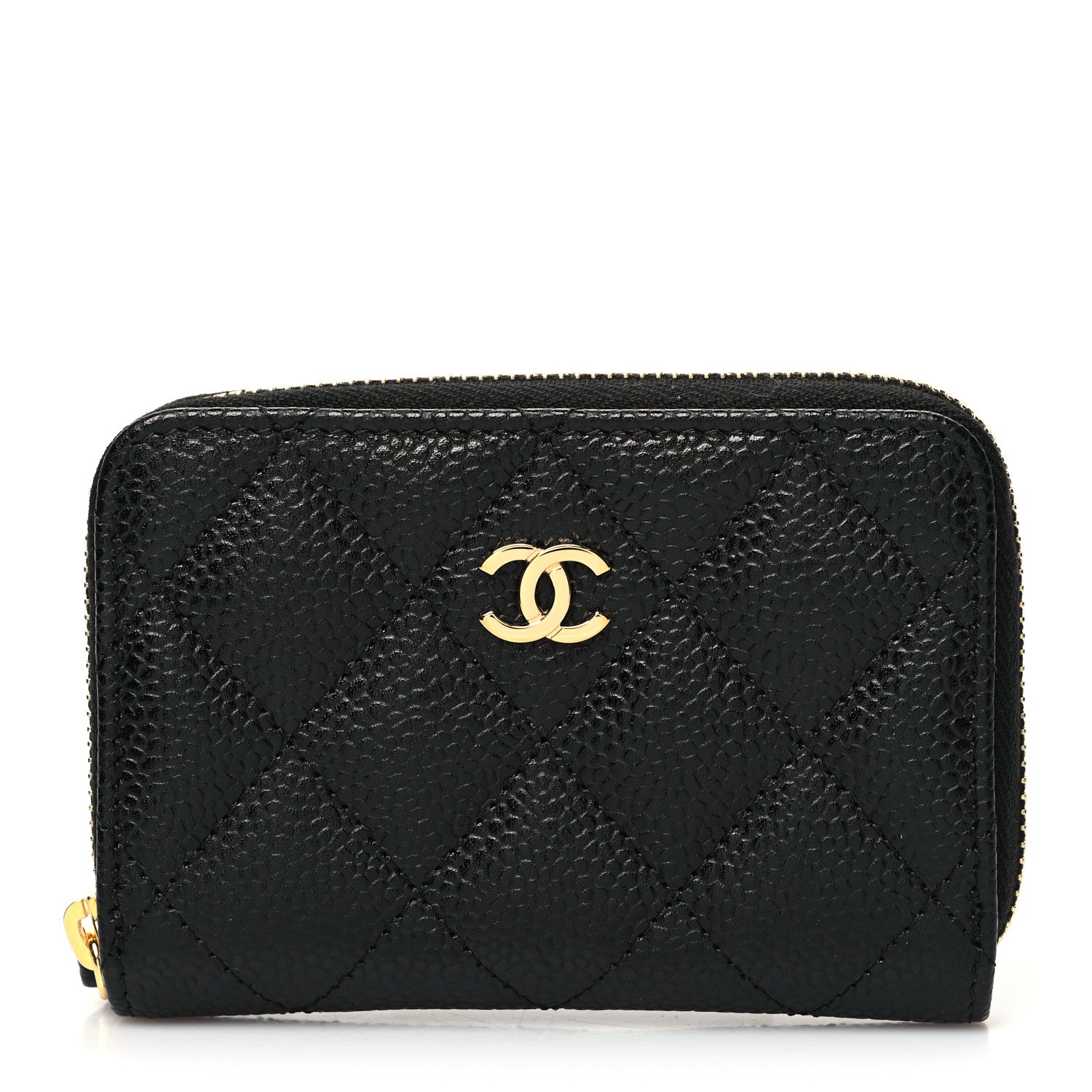 Chanel Caviar Quilted Classic Zipped Coin Purse Black 1 of 11
