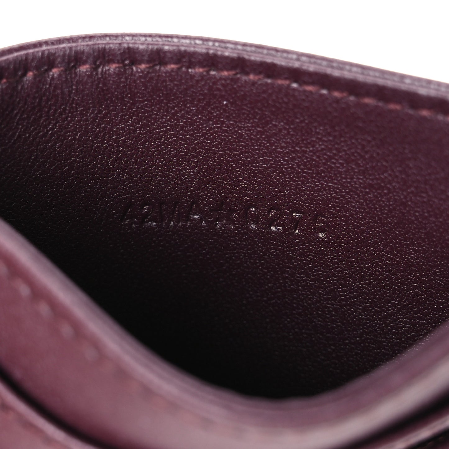 Lambskin Cannage Lady Dior Card Holder Deep Amaranth