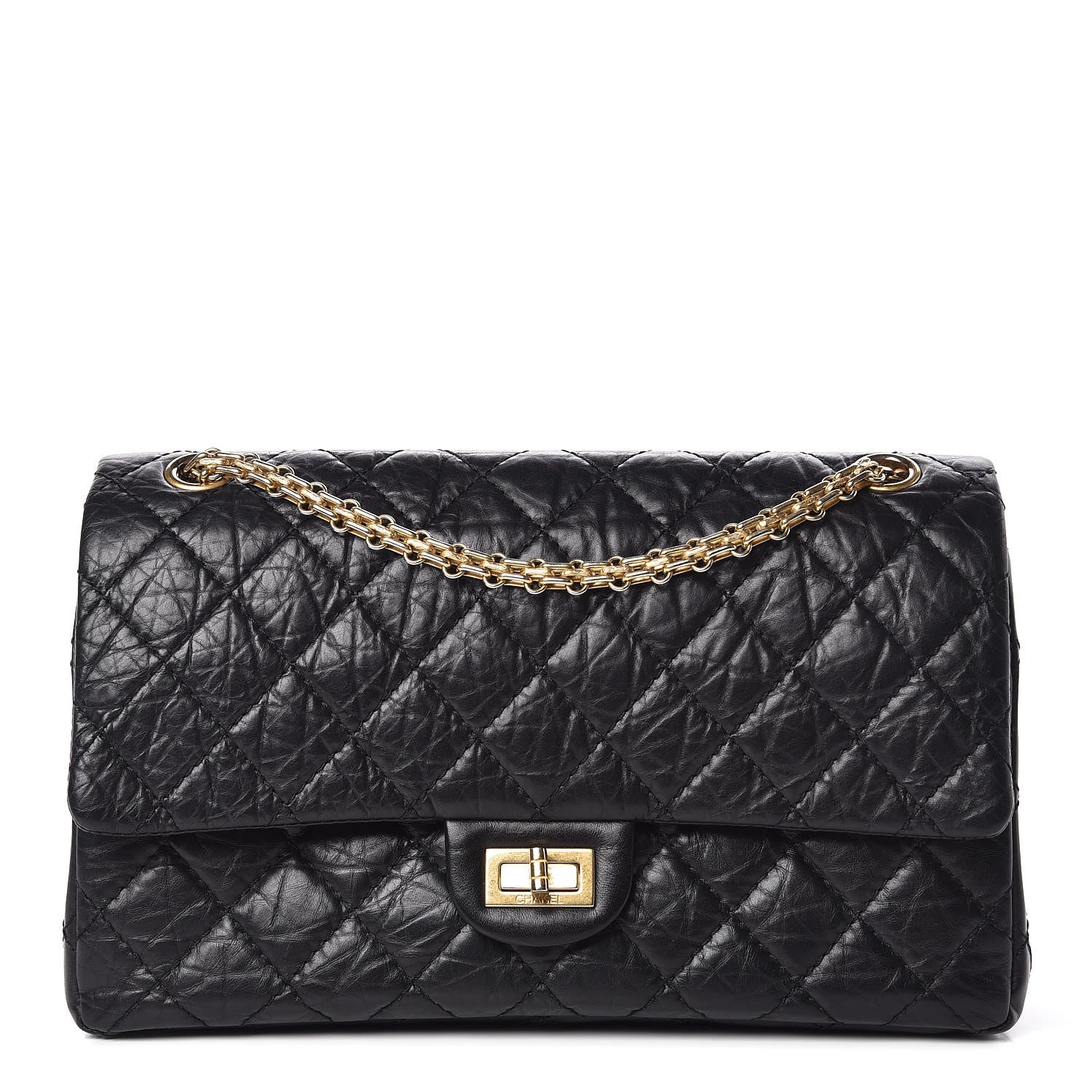 Chanel Aged Calfskin Quilted 2.55 Reissue 226 Flap Black 1 of 8
