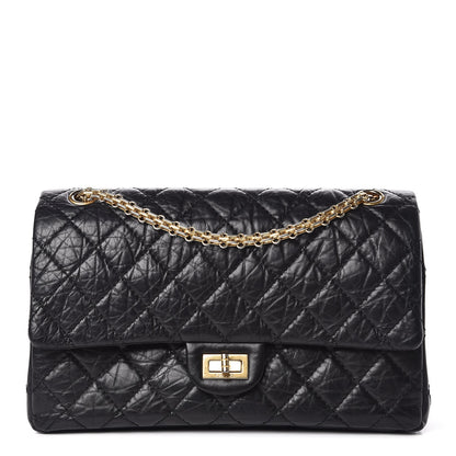Chanel Aged Calfskin Quilted 2.55 Reissue 226 Flap Black 1 of 8