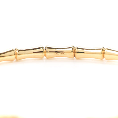 Gucci 18K Yellow Gold Small Bamboo Spring Bracelet 18 4 of 6