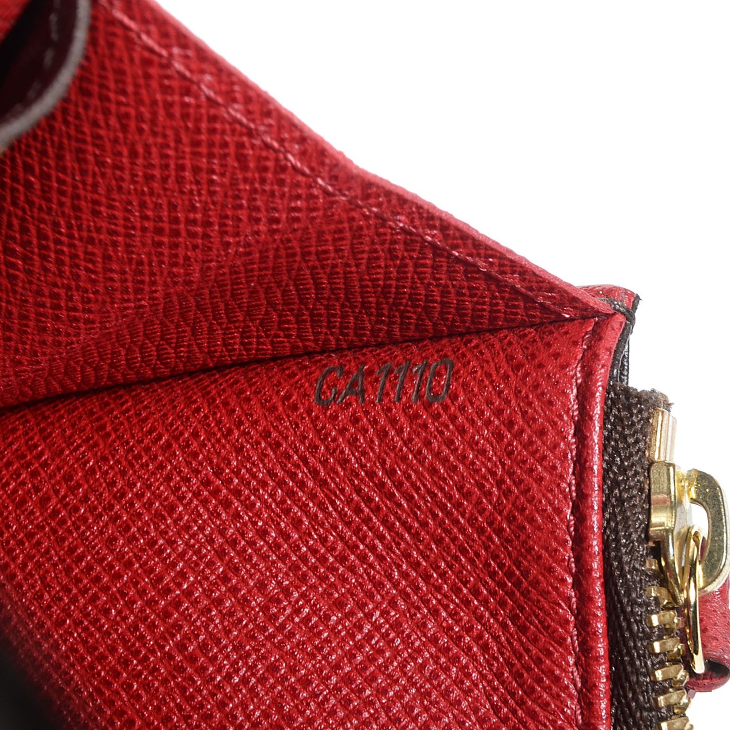 Monogram Emilie Wallet Red