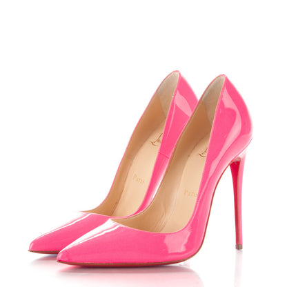 Christian Louboutin Patent So Kate 120 Pumps 36 Shocking Pink 3 of 7
