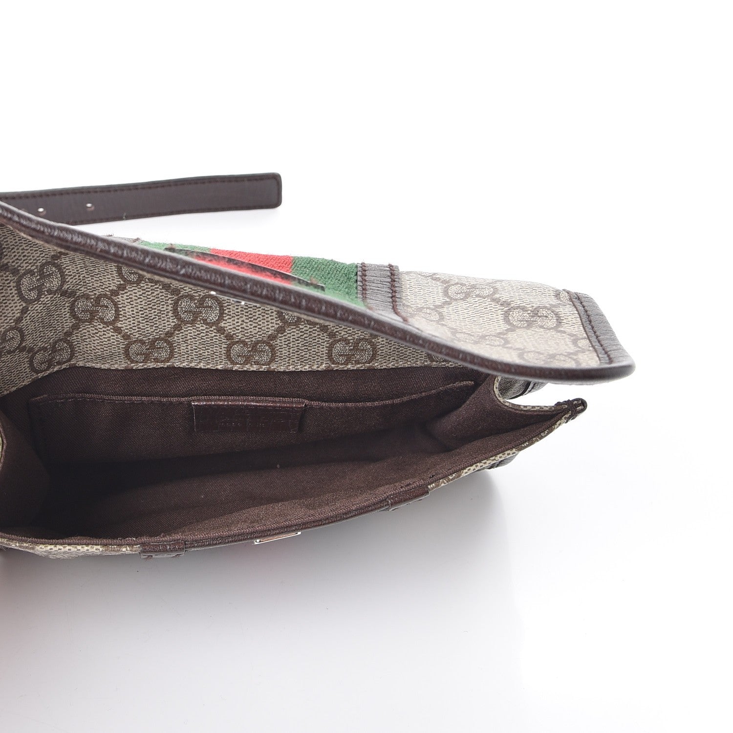 Gucci GG Monogram Plus Web Belt Bag Dark Brown 5 of 10