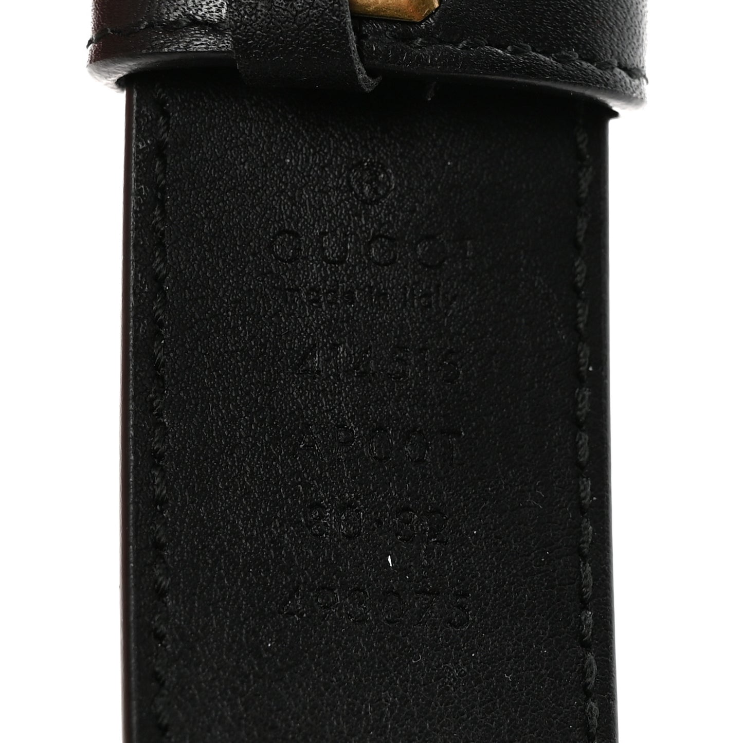 Calfskin Double G 30mm Belt 80 32 Black