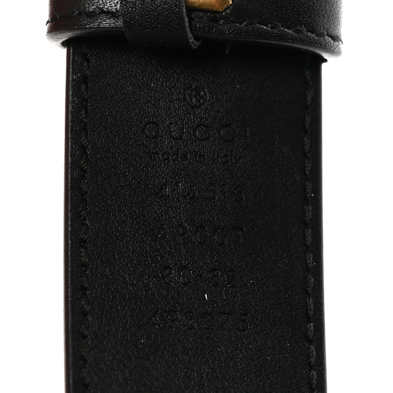 Gucci Calfskin Double G 30mm Belt 80 32 Black 5 of 6