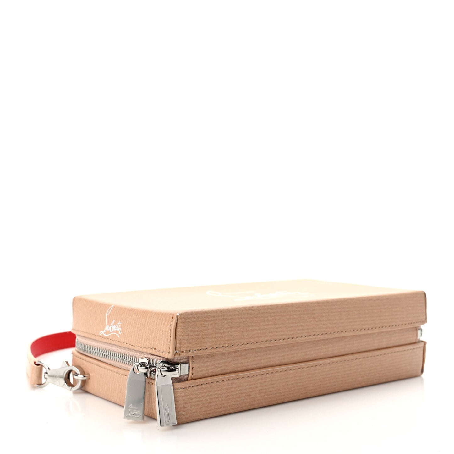 Calfskin Kraftilou Logo Clutch