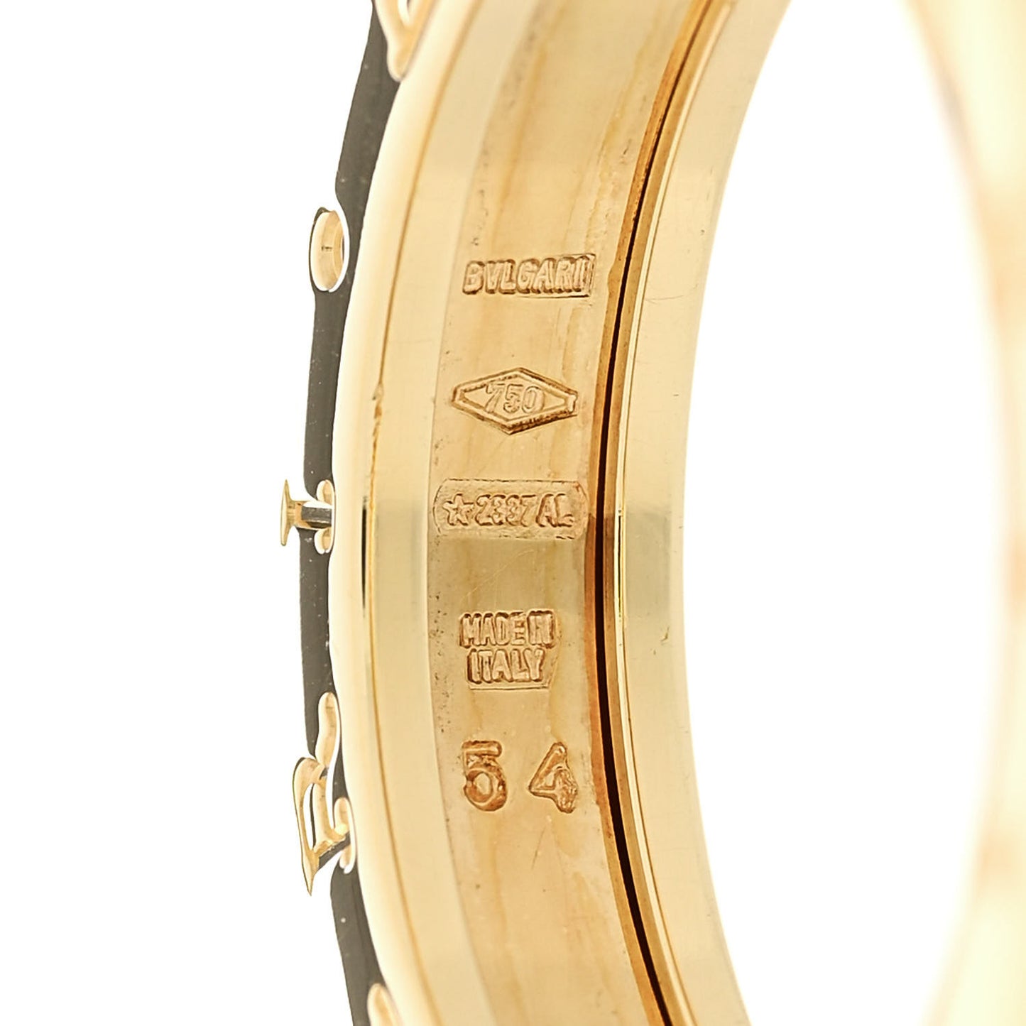 18K Yellow Gold B.Zero1 One-Band Ring 54 7