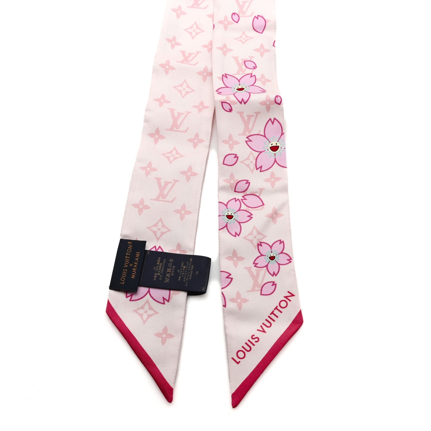 LV X TM Silk Monogram Cherry Blossom BB Bandeau Pink