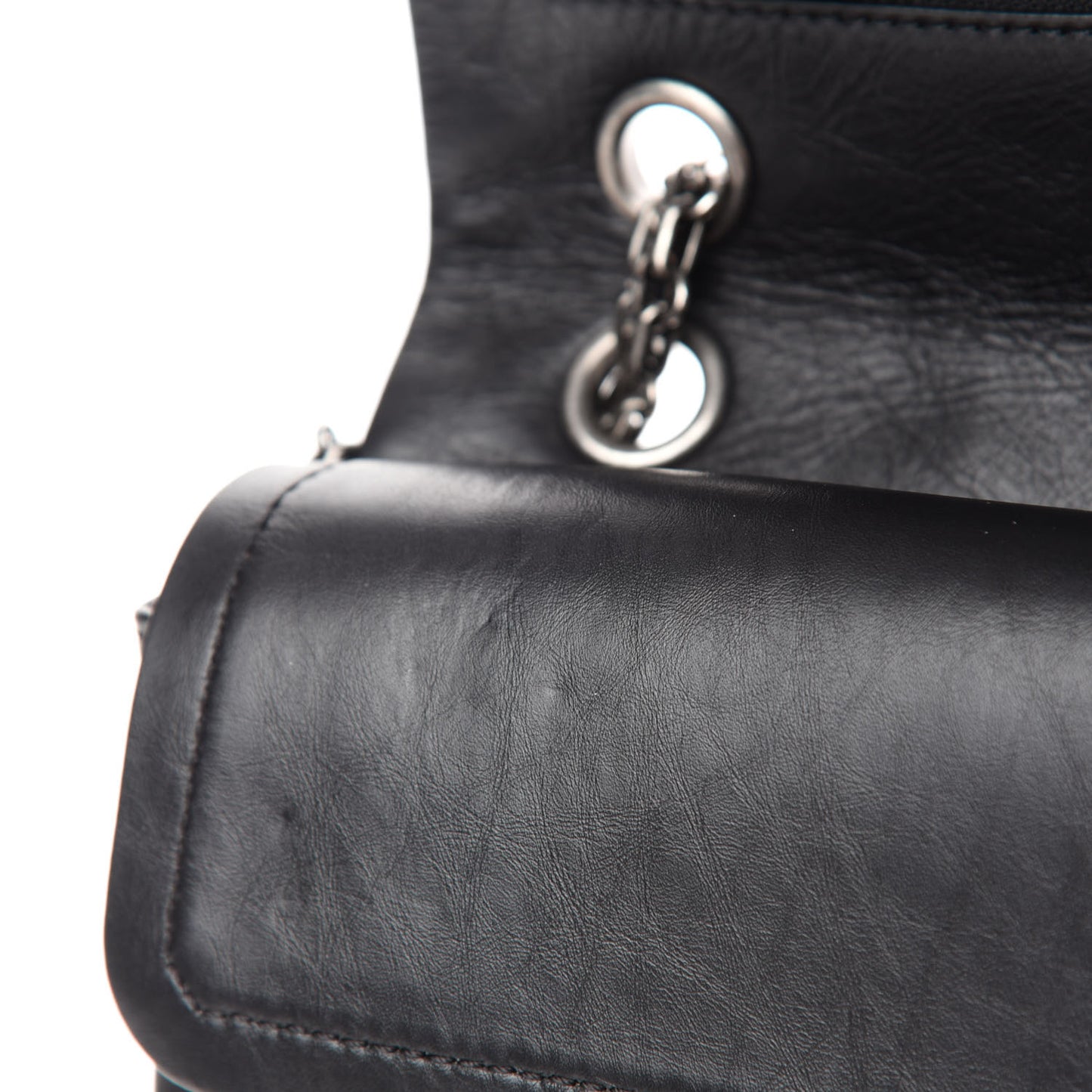 Aged Calfskin Quilted 2.55 Reissue 226 Flap Black