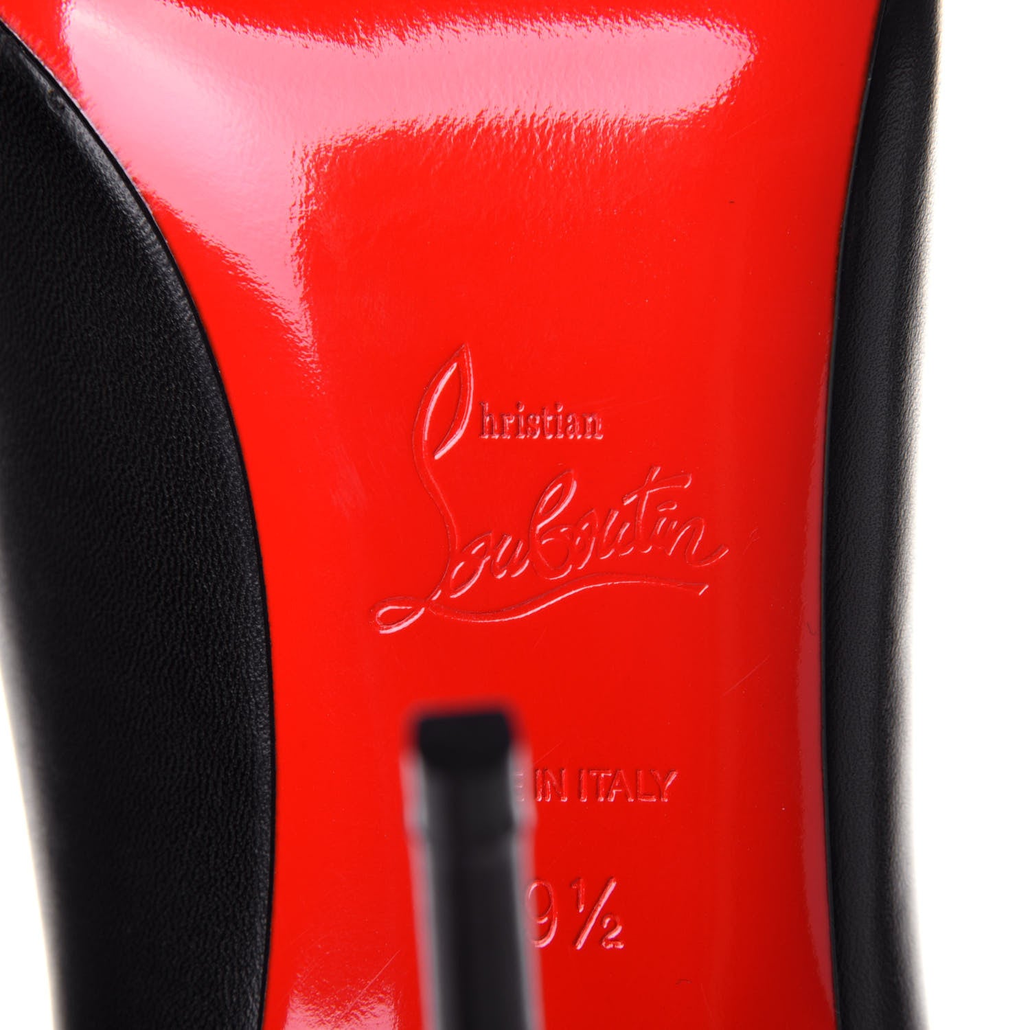 Christian Louboutin Nappa Decollete 554 100 Pumps 39.5 Black 8 of 10