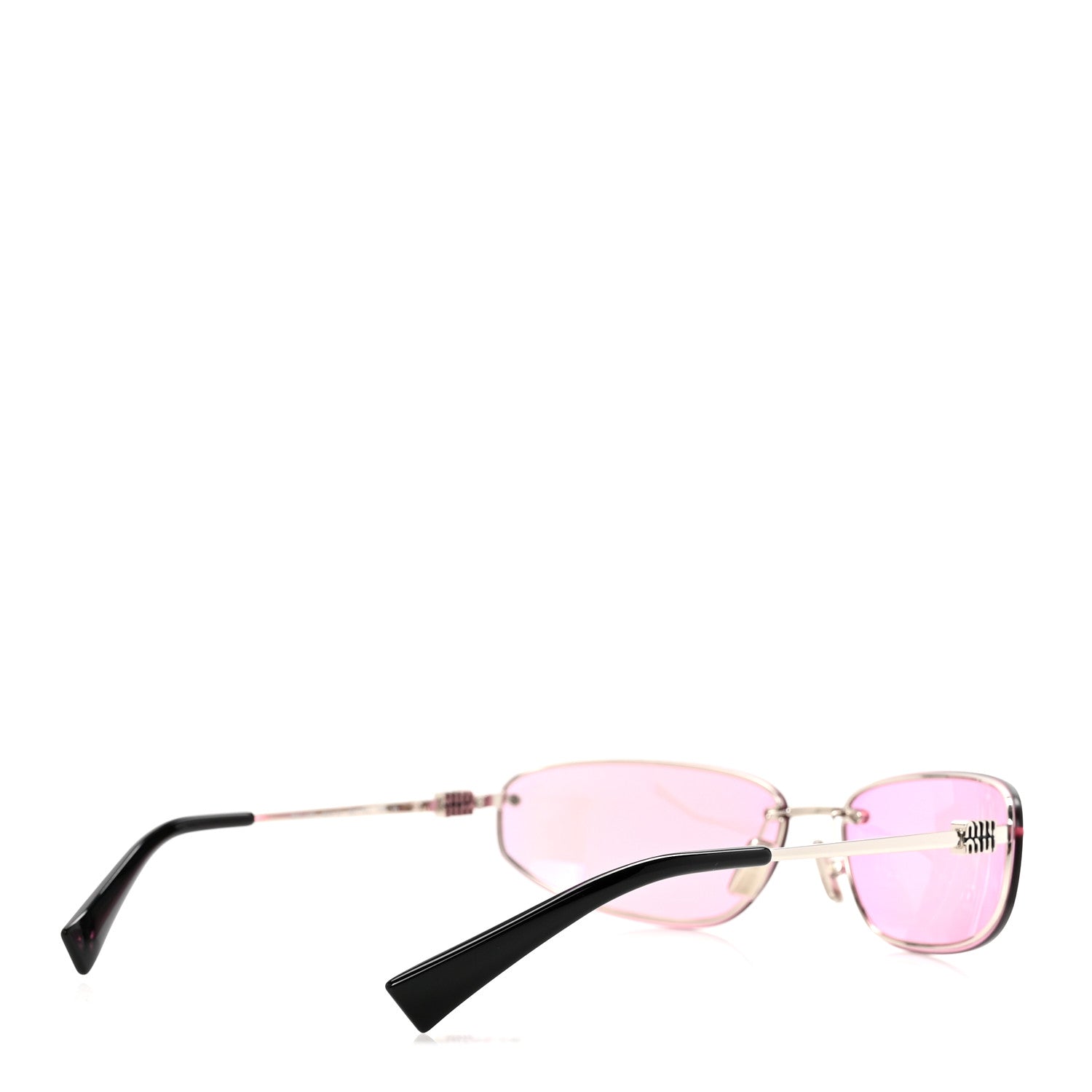 Miu Miu Metal Oval Sunglasses SMUA50 Pink 8 of 16